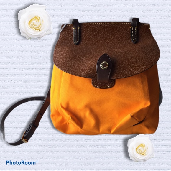 Dooney & Bourke Bags Dooney And Bourke Nylon Saddle Bag In Orange